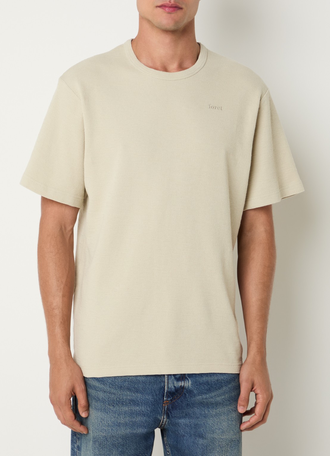 forét Fir T-shirt met ronde hals - detail 2 lindegroen