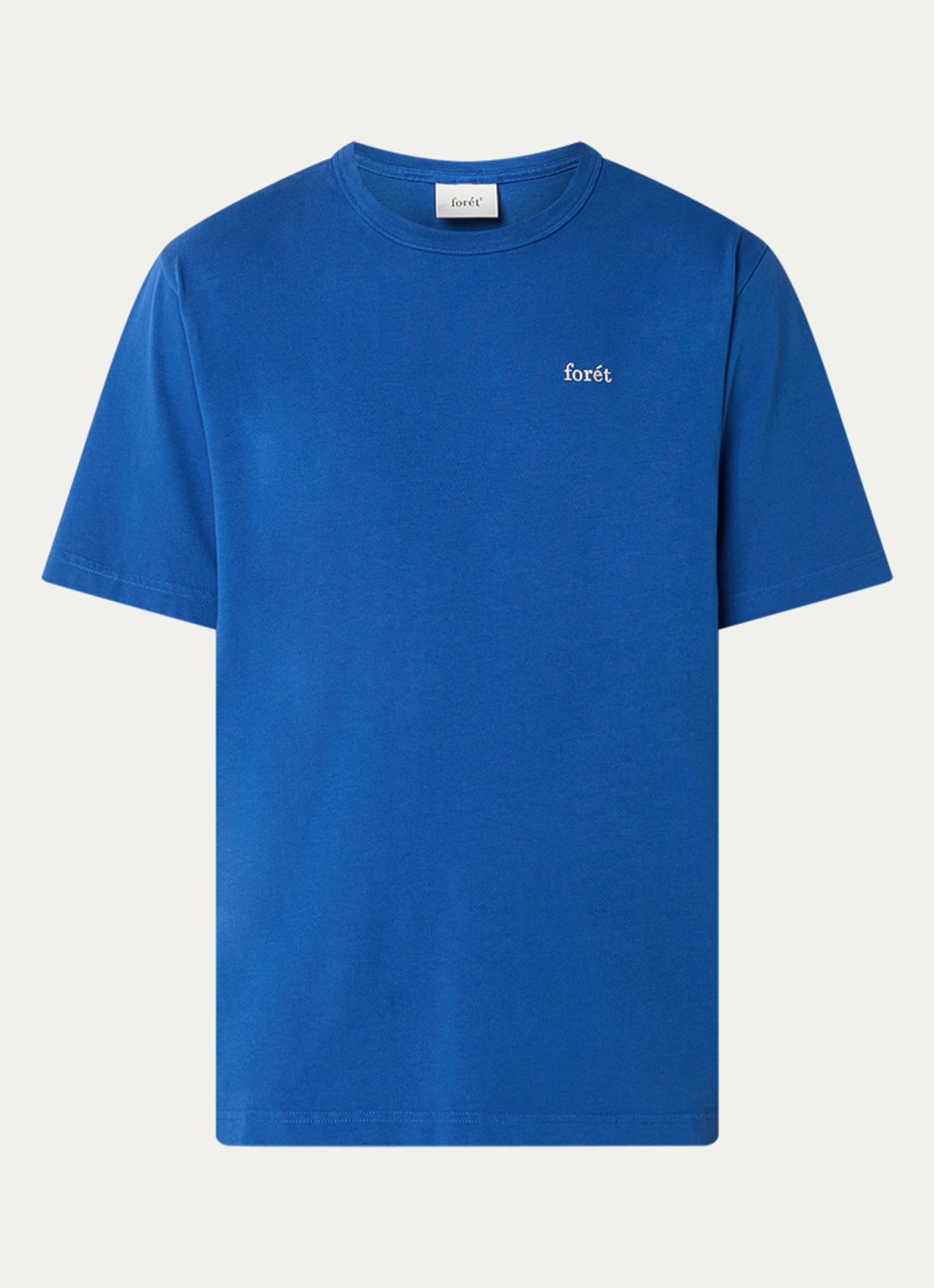 forét Oak T-shirt met logo - voorkant 2 blauw