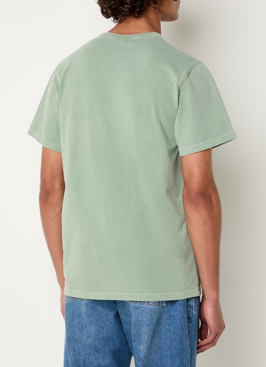 forét Oak T-shirt met logoborduring - achterkant 3 lichtgroen