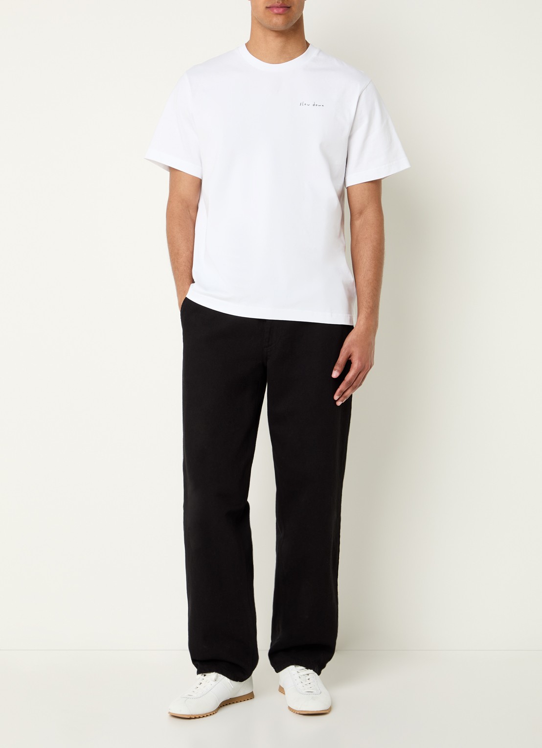 forét T-shirt met borduring - voorkant 4 wit