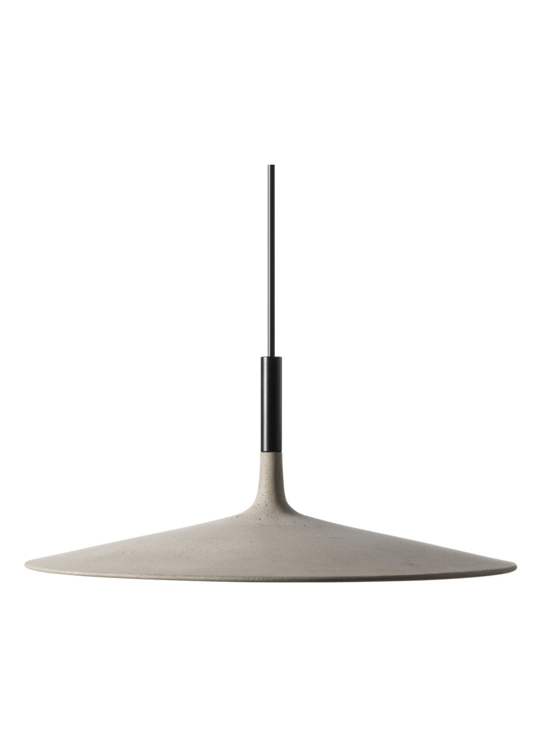Foscarini Aplomb Large hanglamp Ø 45 cm LED dimbaar - voorkant grijs