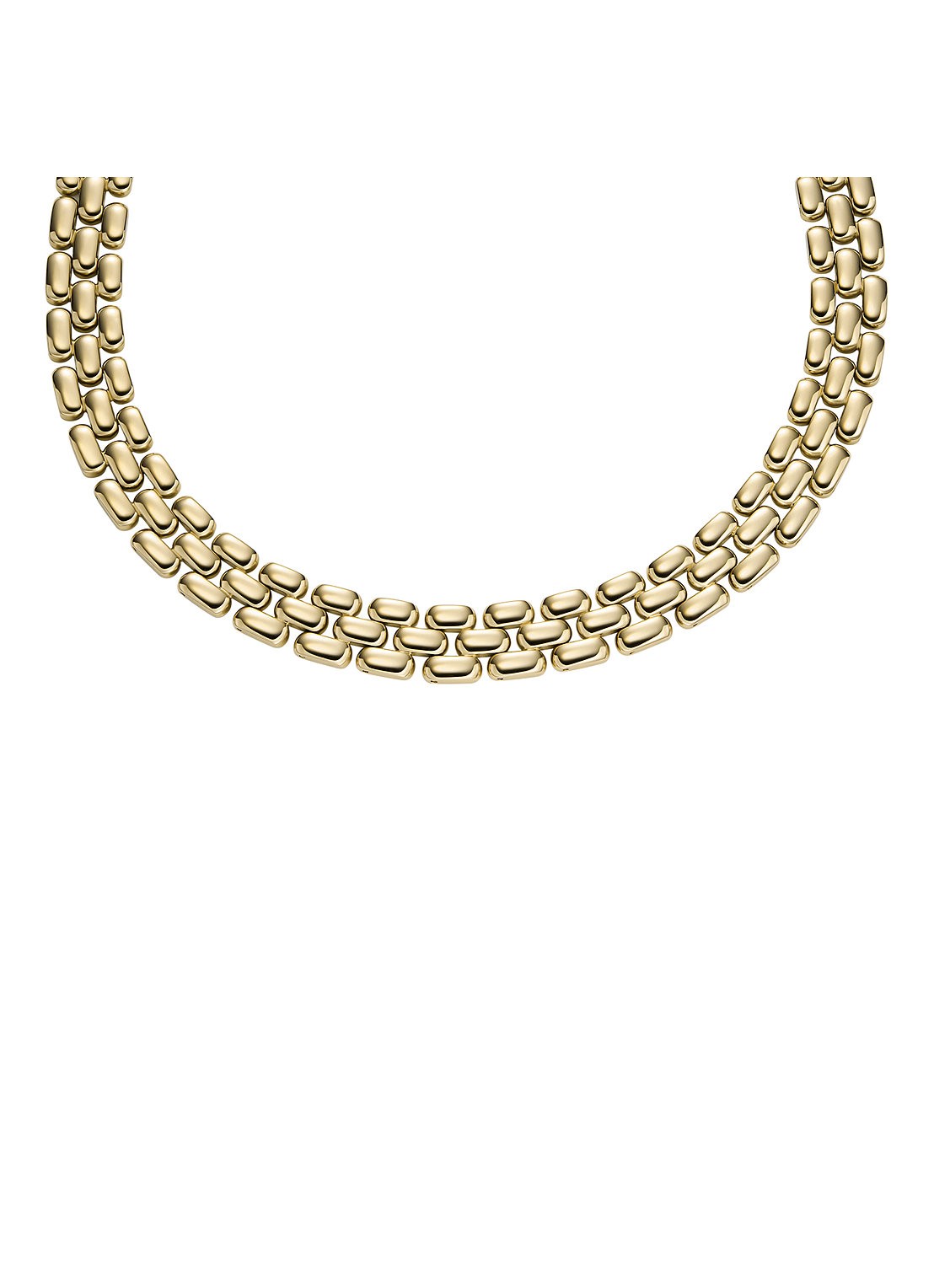 Fossil Arden ketting JF04783710 - voorkant goud