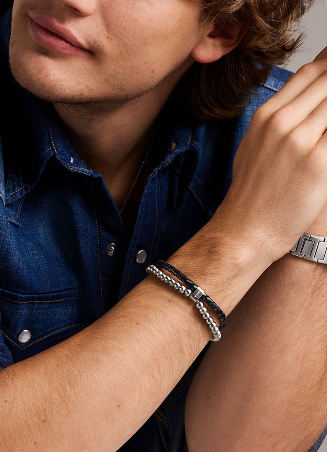 Fossil Armband JF04855040 - detail 5 zilver