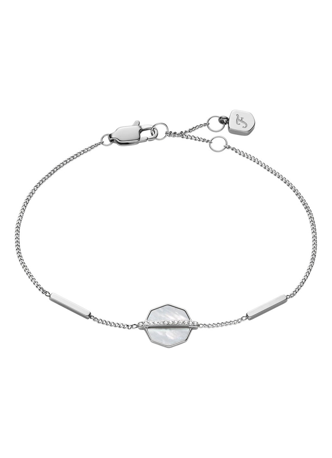 Fossil Armband JF04910040 - voorkant zilver