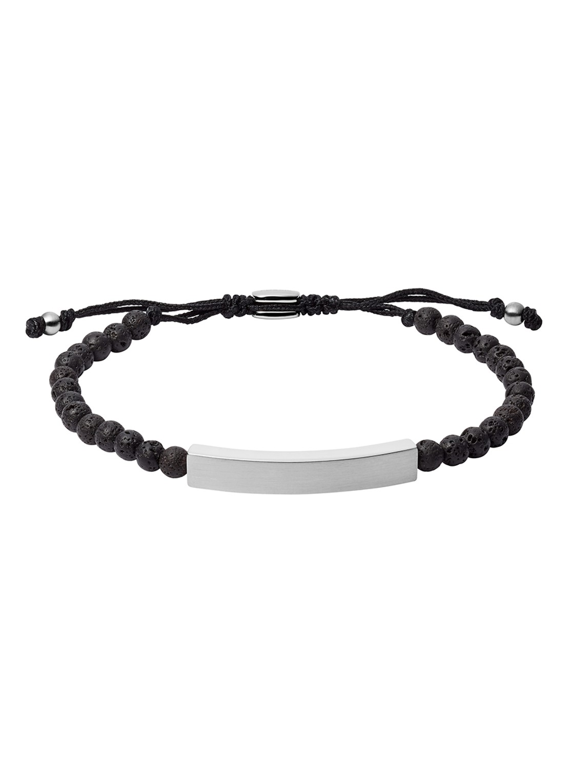Fossil Armband met kleursteen  - voorkant zwart