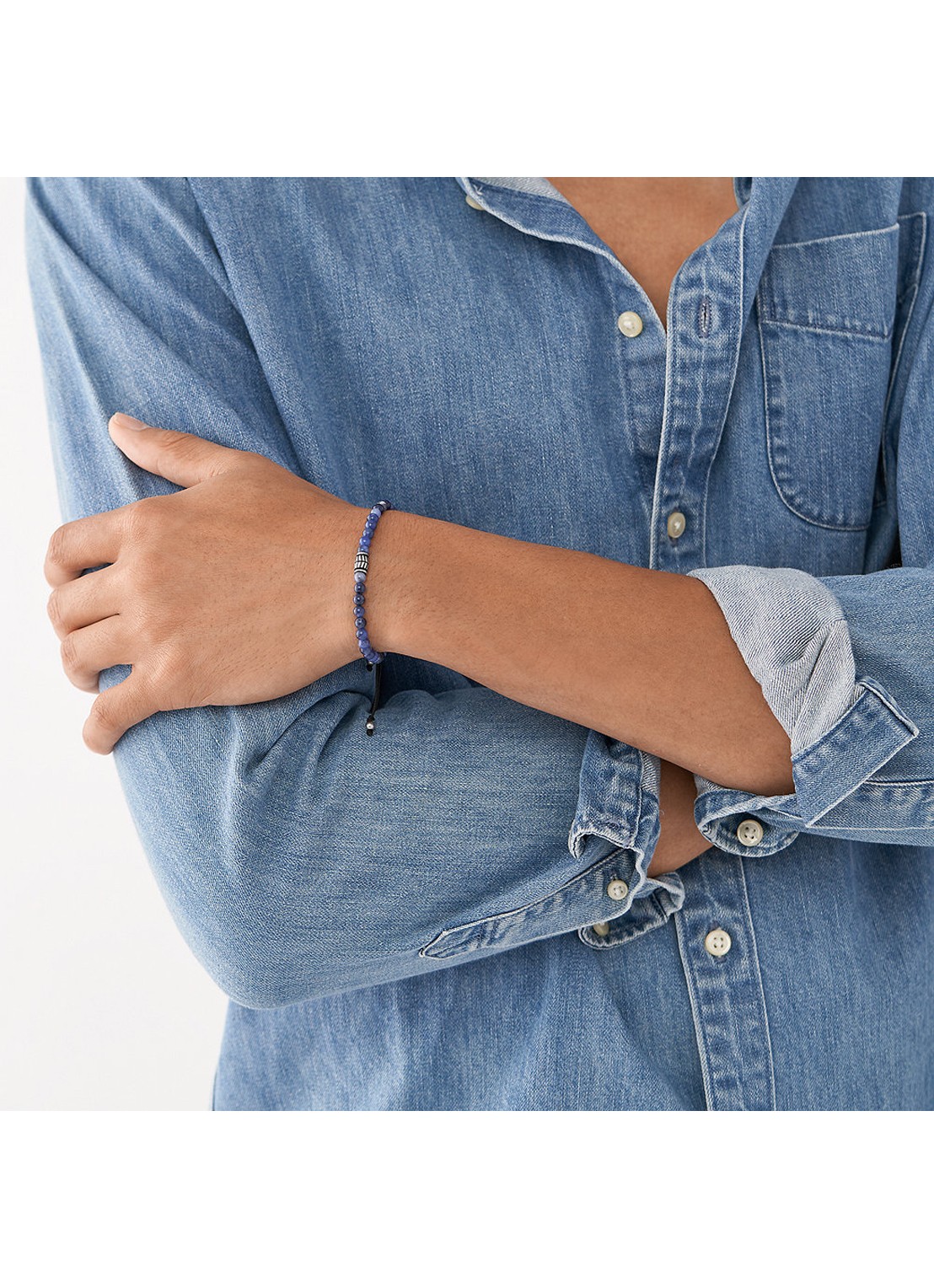 Fossil Armband met kralen JF04414040 - detail 4 blauw