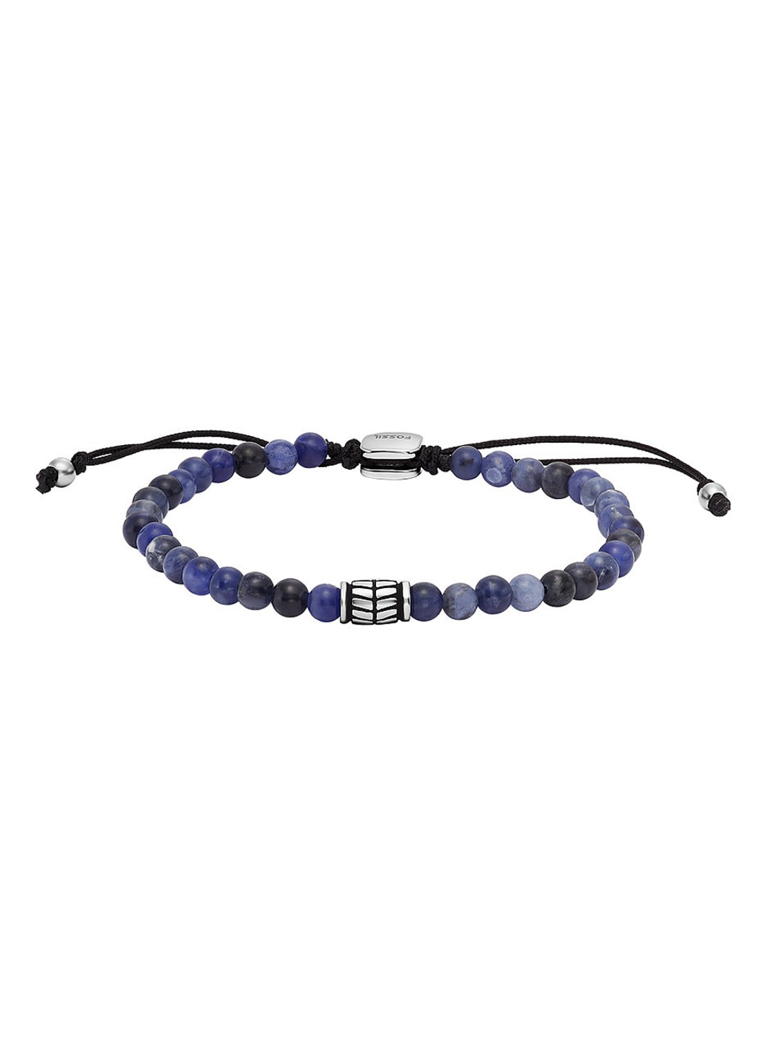Fossil Armband met kralen JF04414040 - voorkant blauw