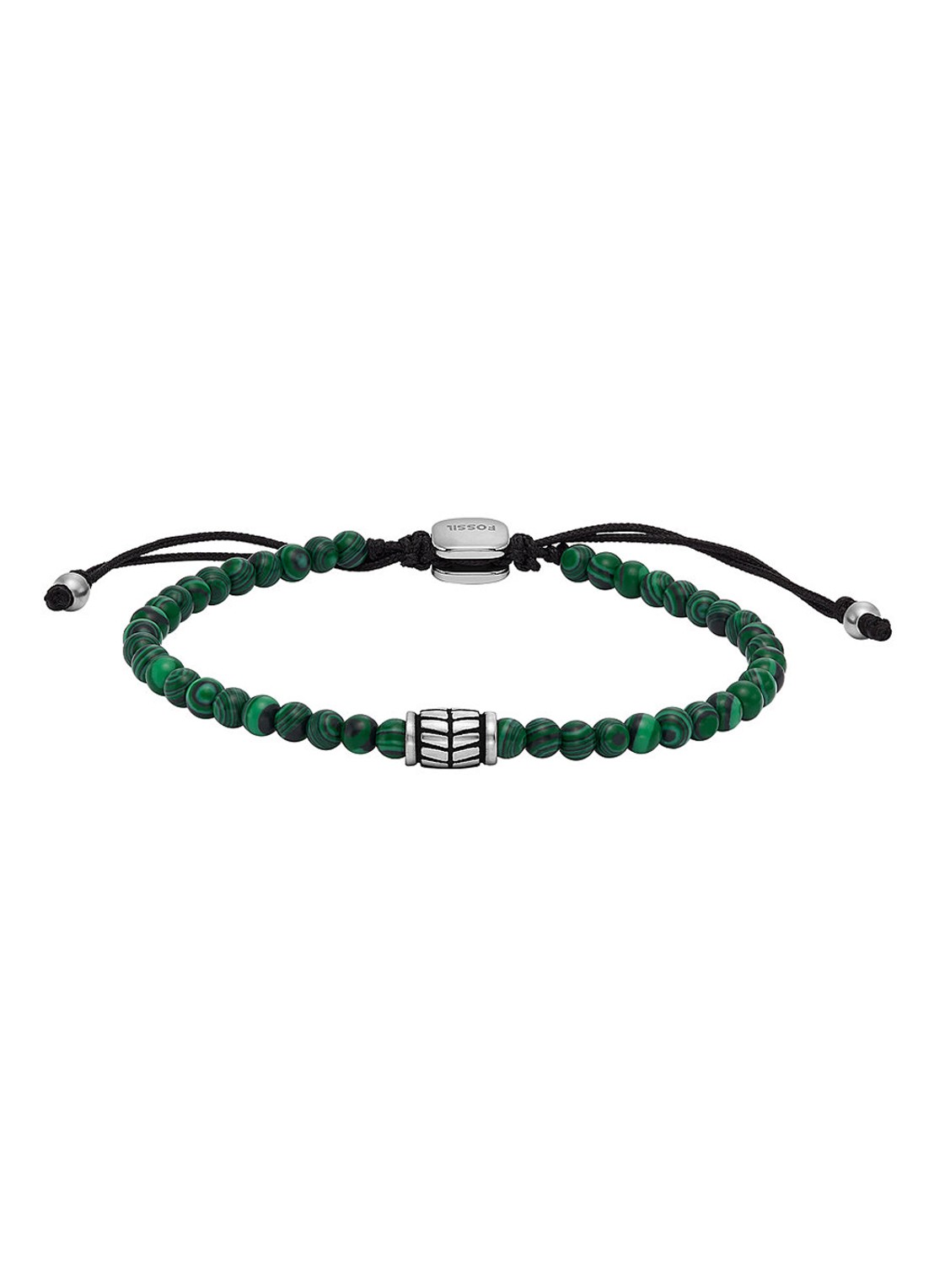 Fossil Armband met kralen JF04415040 - voorkant groen