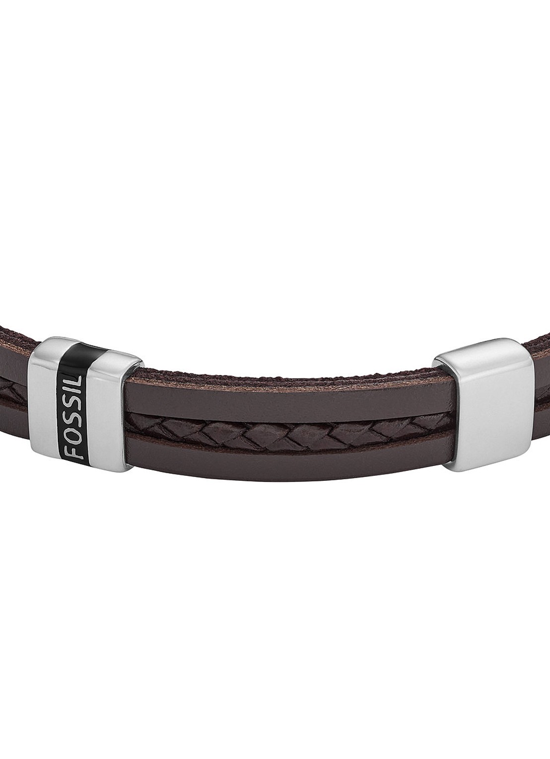 Fossil Armband van leer JF04133040 - detail 2 bruin
