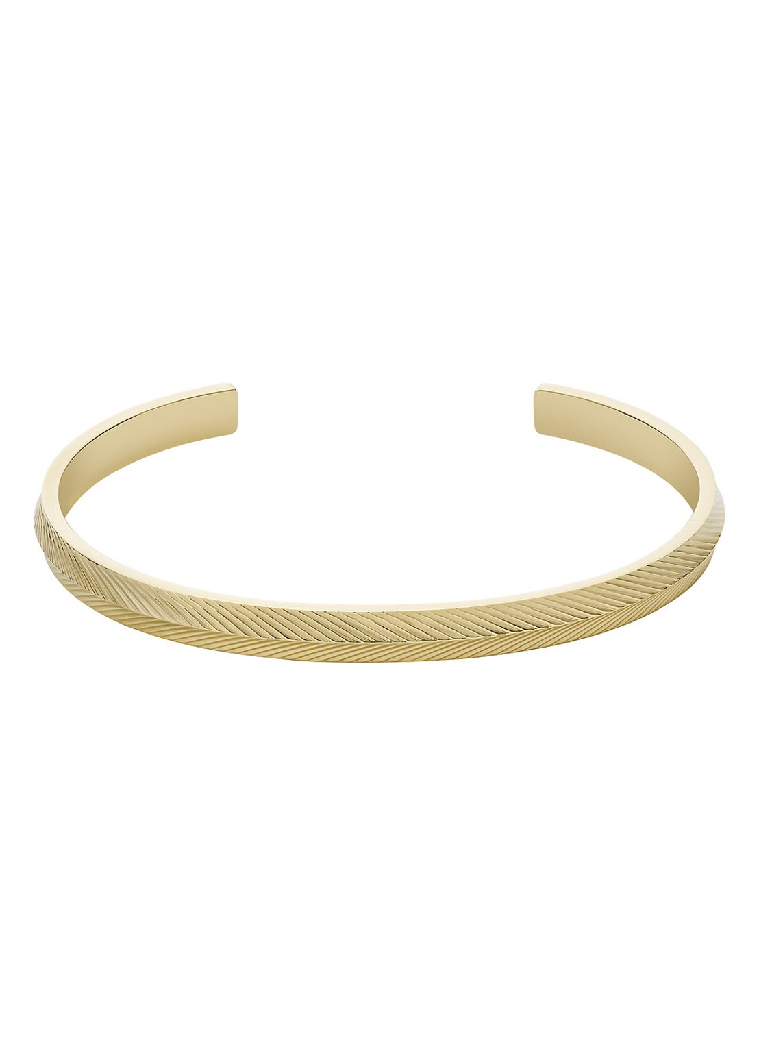 Fossil Armbanden Sadie van gepolijst ROESTVrij Staal - voorkant goud