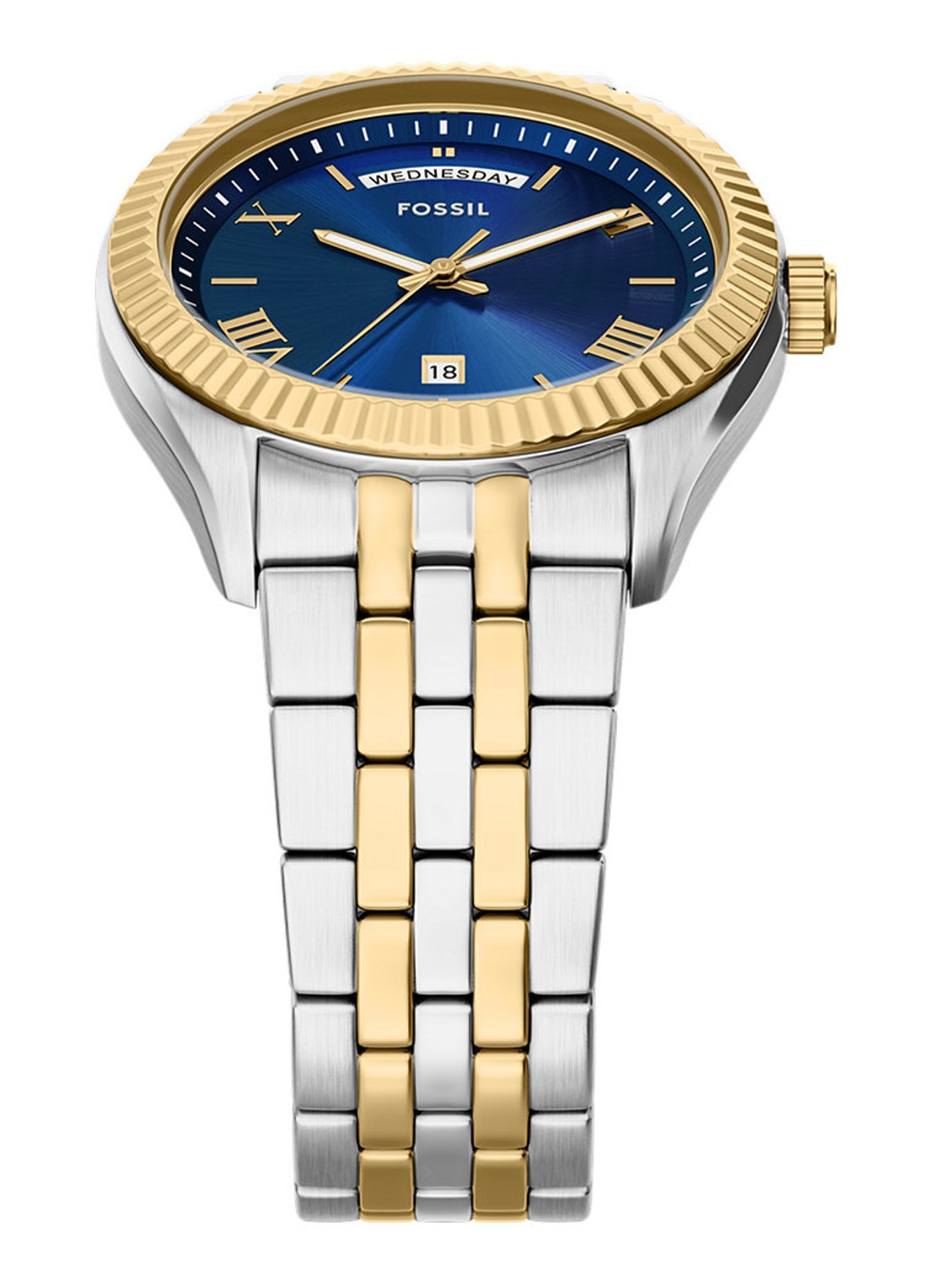 Fossil Campbell horloge FS6141 - detail 4 zilver