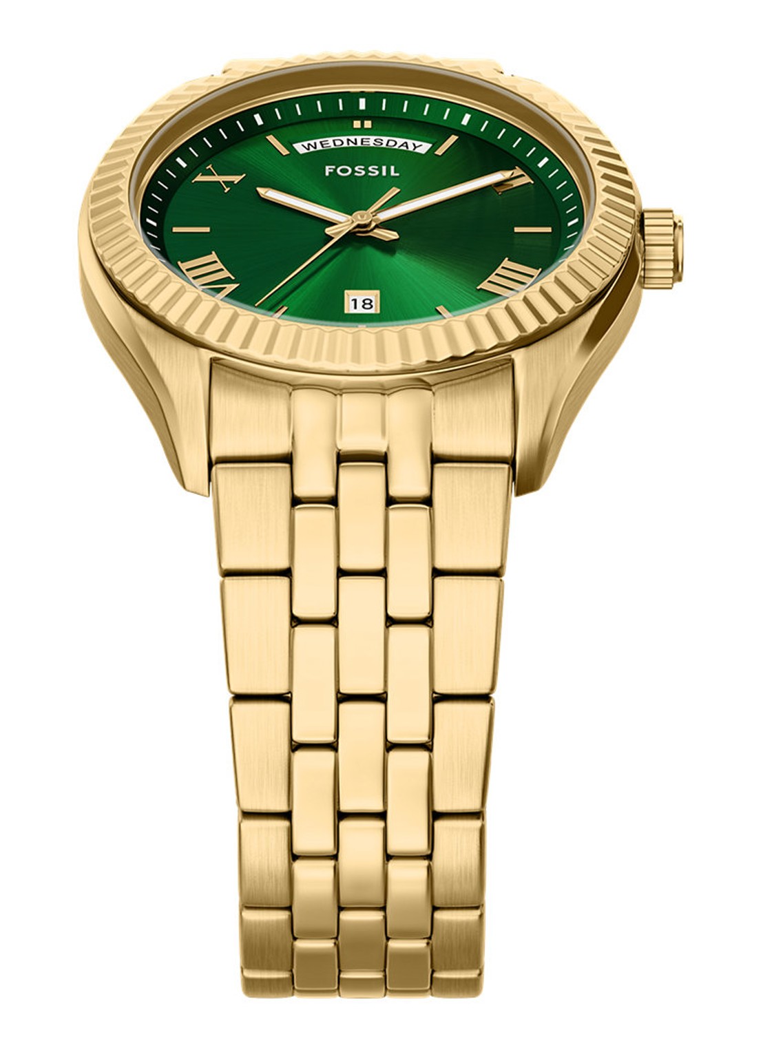 Fossil Campbell horloge FS6142 - detail 4 goud