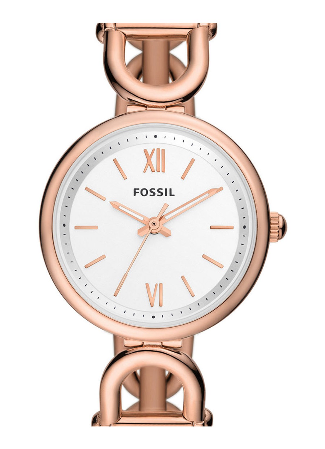 Fossil Carlie horloge ES5273 - detail roségoud