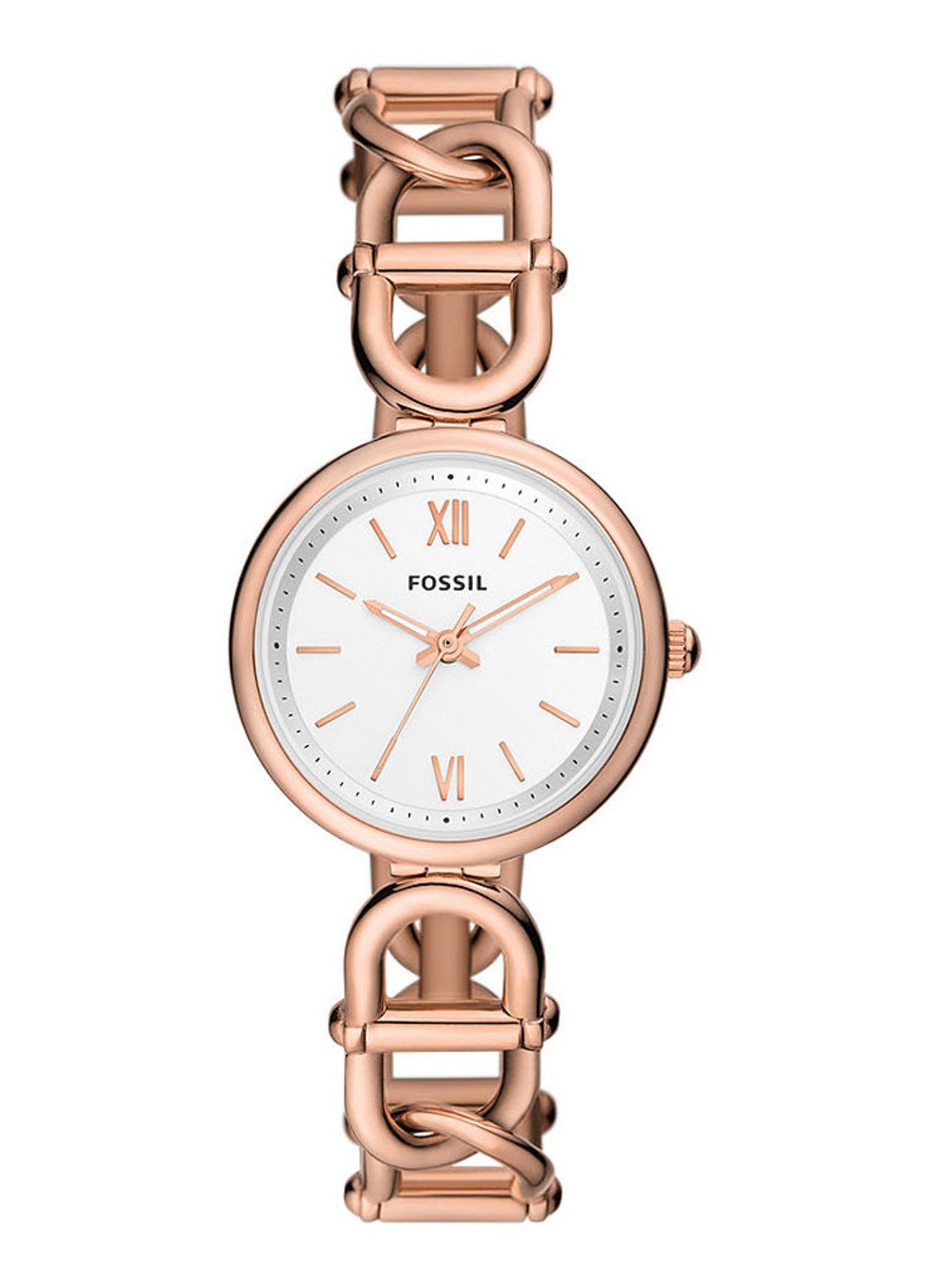 Fossil Carlie horloge ES5273 - voorkant 6 roségoud