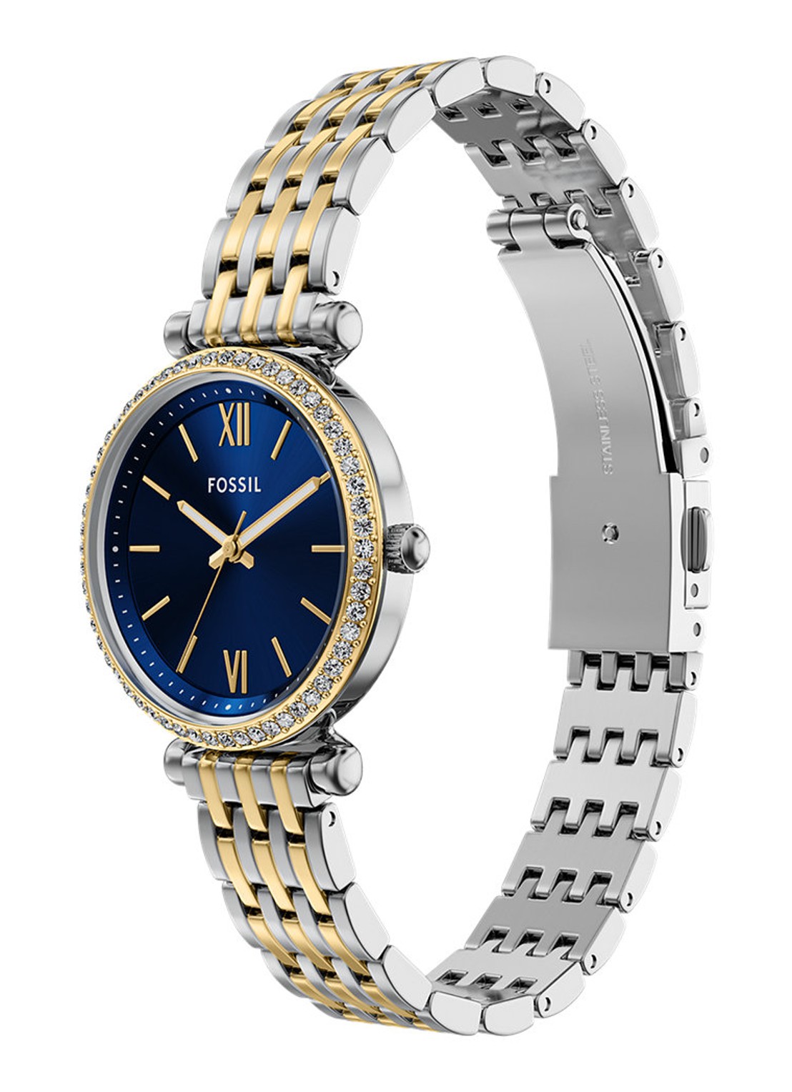 Fossil Carlie horloge ES5438 - detail 4 zilver
