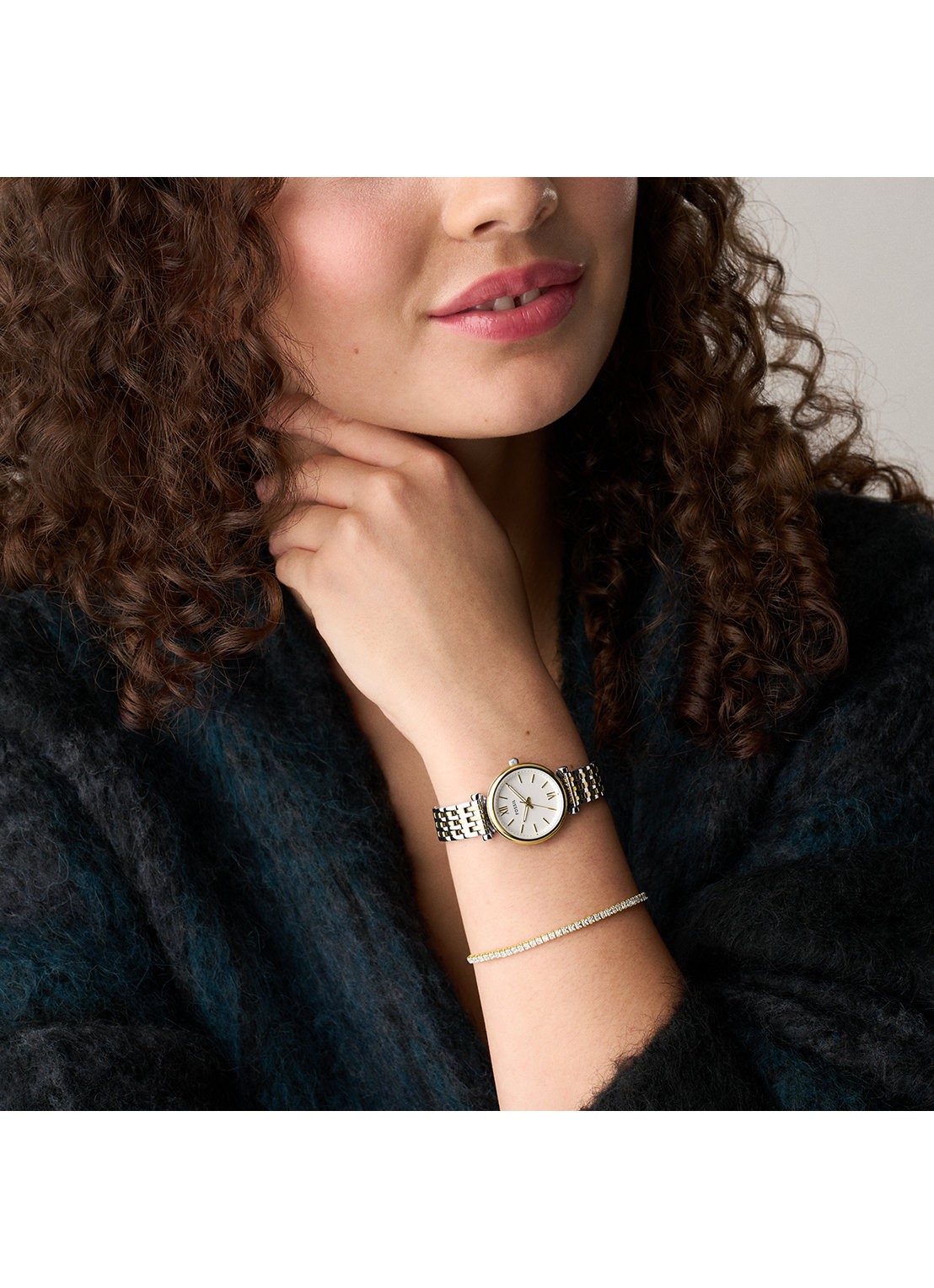 Fossil Carlie horloge ES5450SET - detail 6 zilver