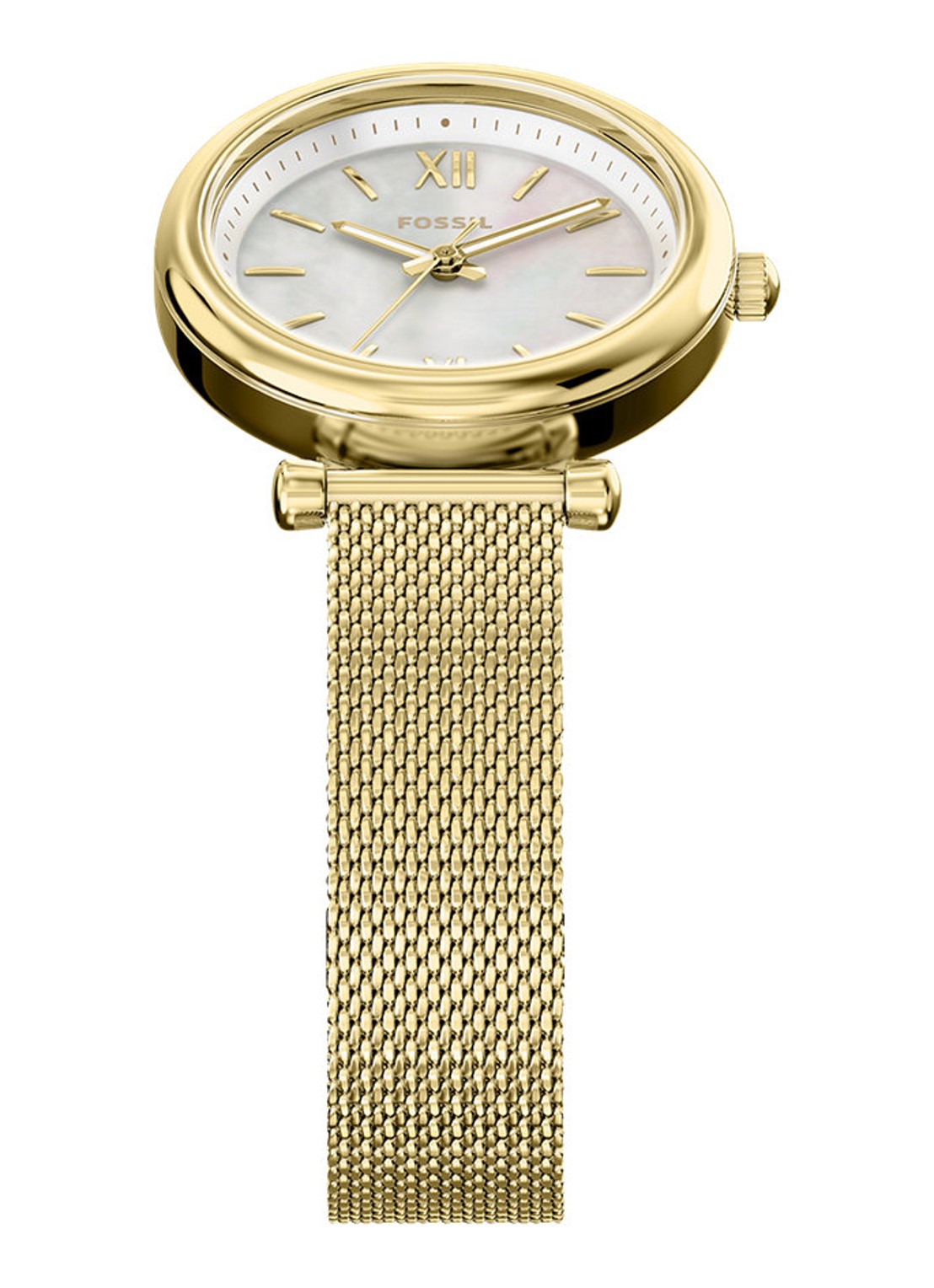 Fossil Carlie horloge ES5462 - detail 3 goud