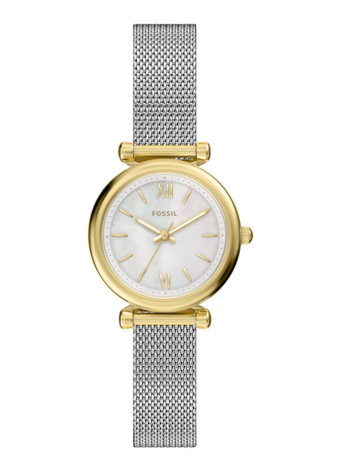 Fossil Carlie horloge ES5463 - voorkant zilver