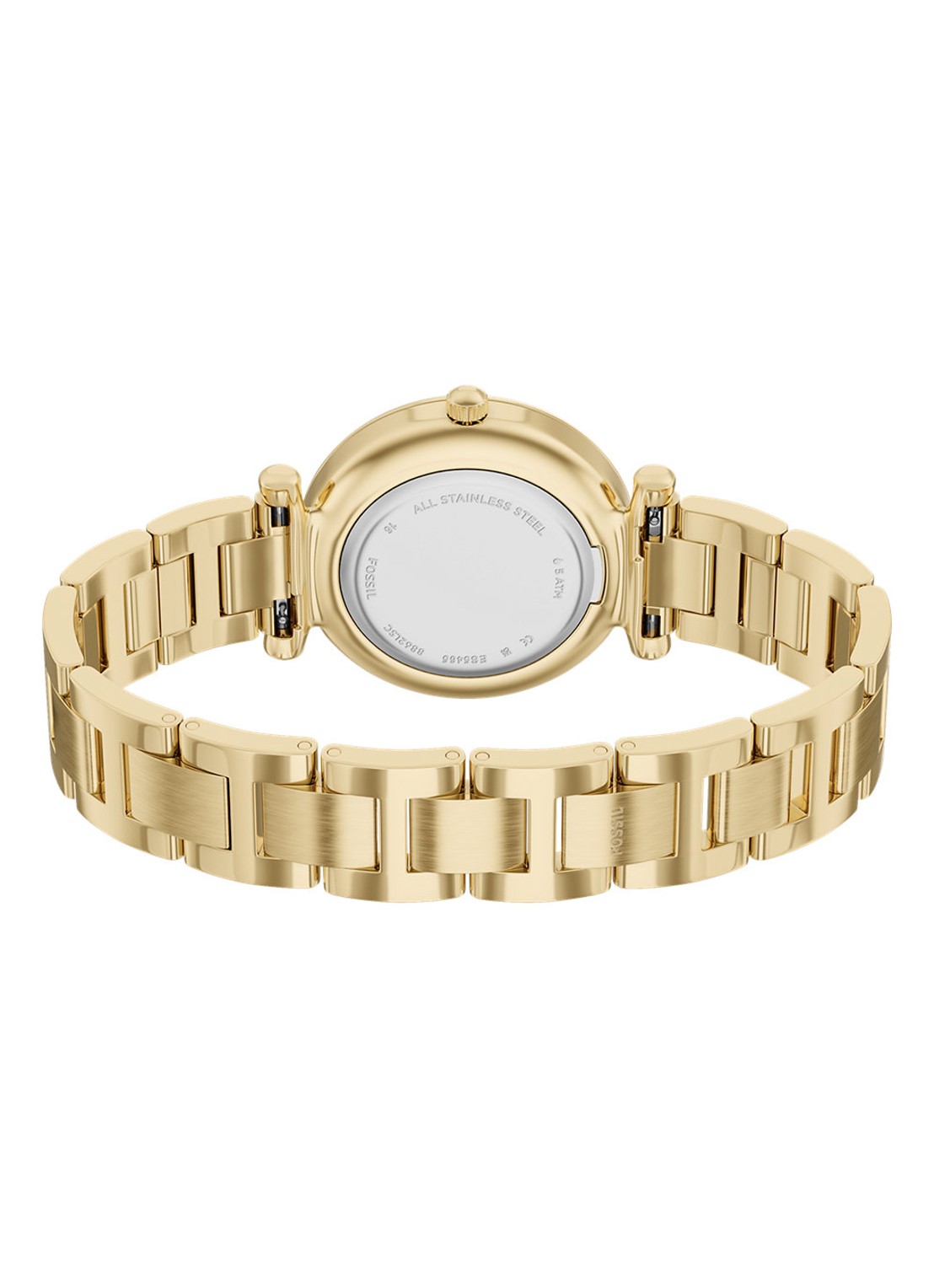 Fossil Carlie horloge ES5465 - detail 5 goud