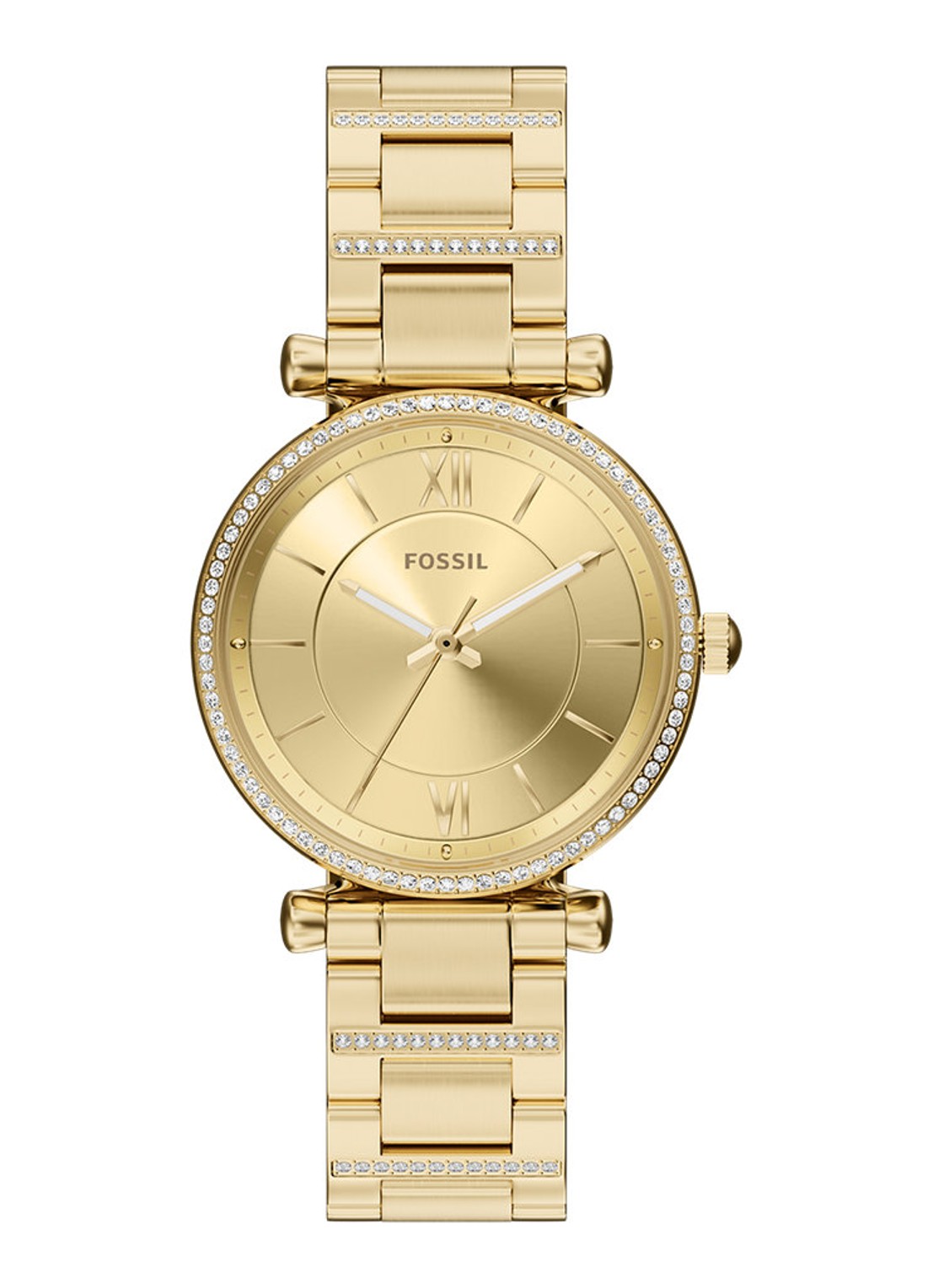 Fossil Carlie horloge ES5465 - voorkant goud