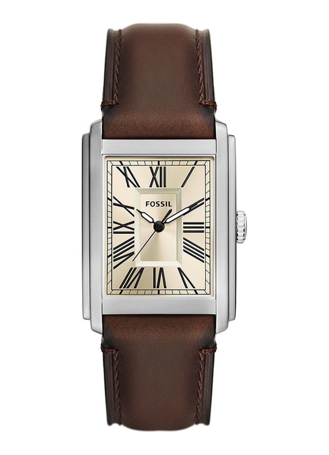 Fossil Carraway horloge FS6012 - voorkant zilver