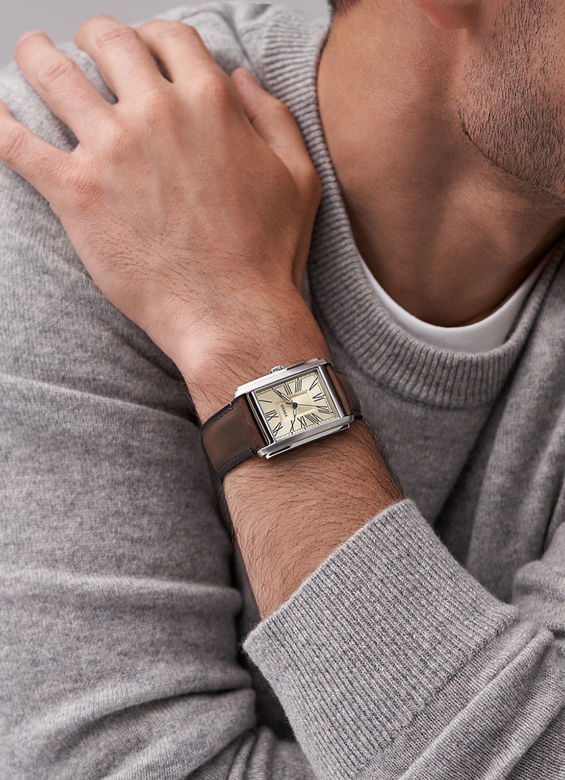 Fossil Carraway horloge FS6012 - voorkant 2 zilver