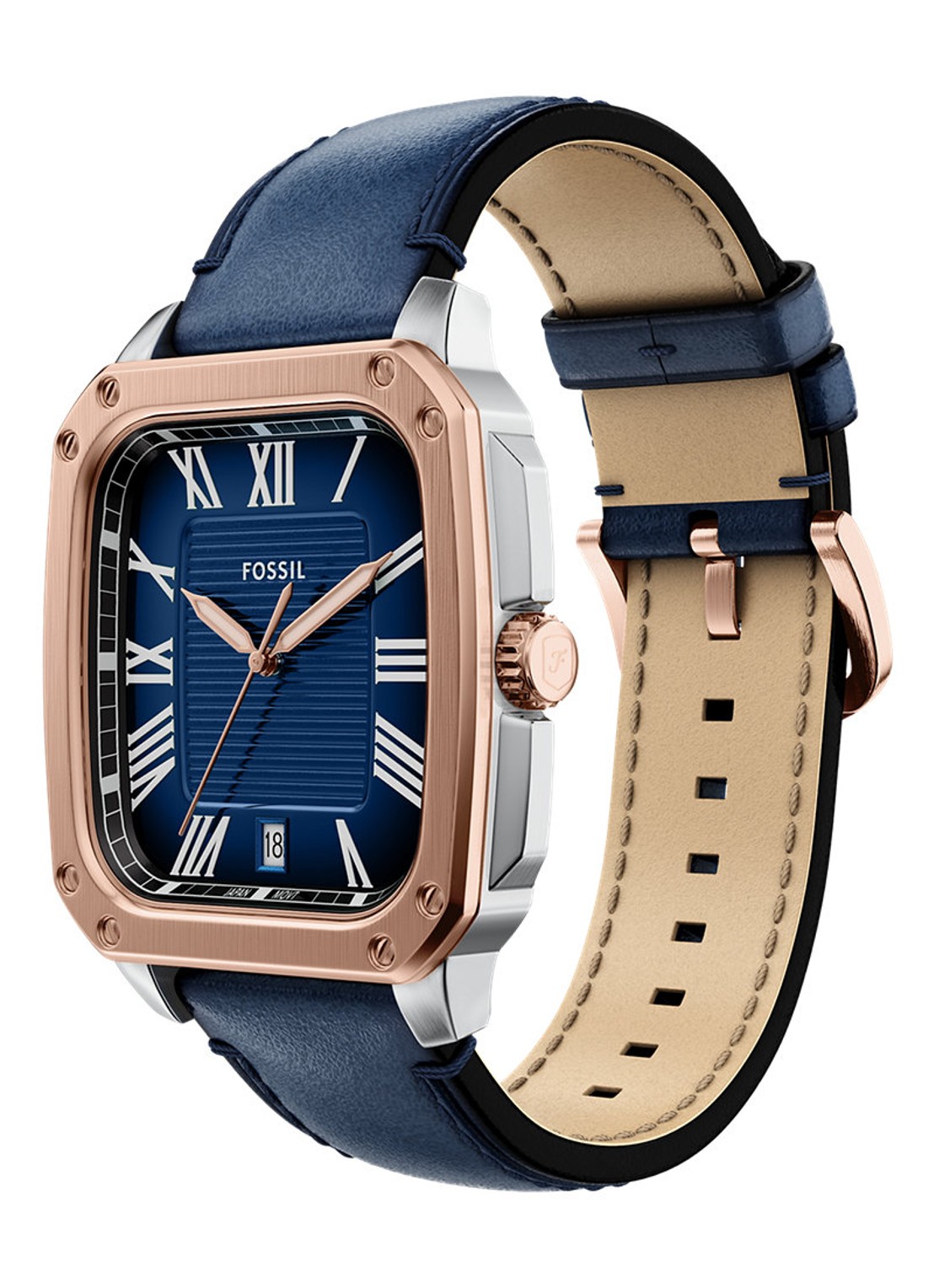 Fossil Crosby horloge FS6149 - detail 4 roségoud