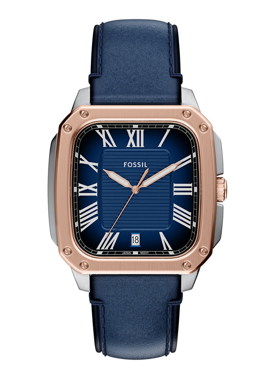 Fossil Crosby horloge FS6149 - voorkant 6 roségoud