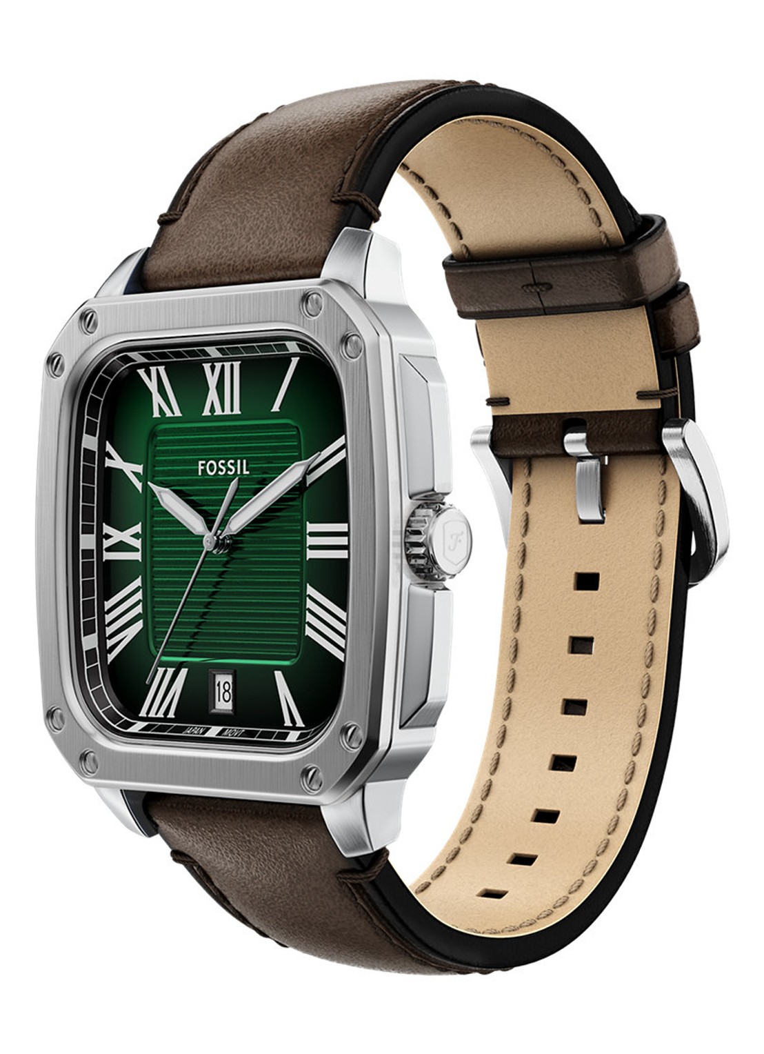 Fossil Crosby horloge FS6150 - detail 5 zilver