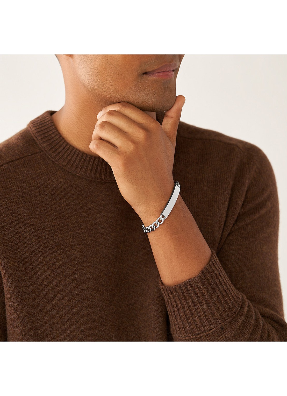 Fossil Drew schakelarmband JF04164040 - detail 5 zilver