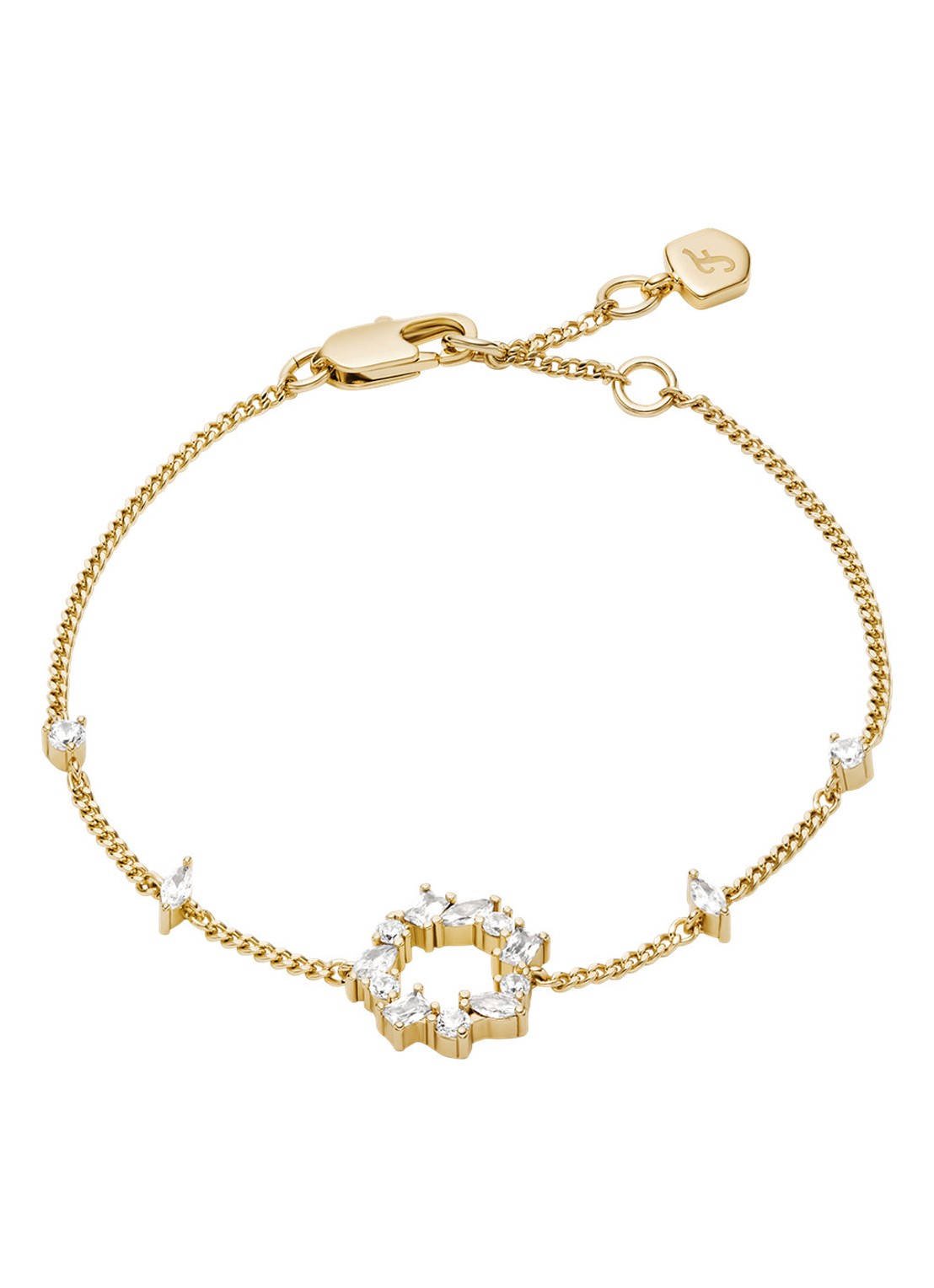 Fossil Ellis armband JA7296710 - voorkant goud