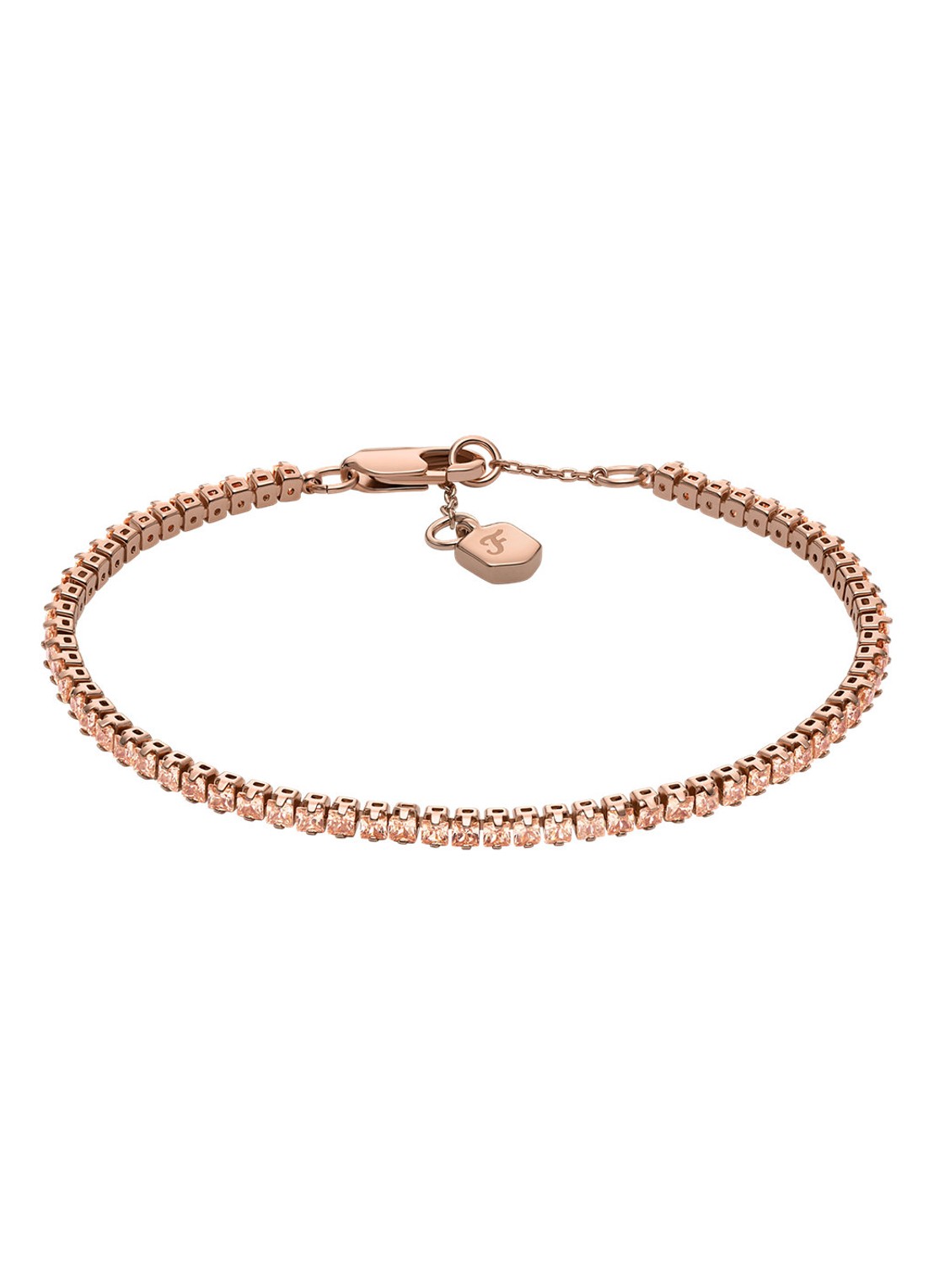 Fossil Ellis armband verguld JA7294791 - voorkant roségoud