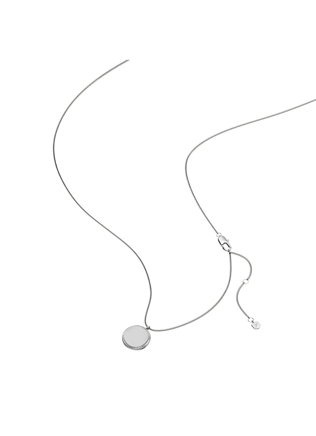 Fossil Ellis ketting  JF04978040 - detail 5 zilver
