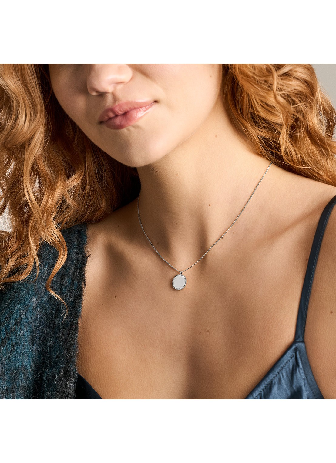 Fossil Ellis ketting  JF04978040 - detail 6 zilver
