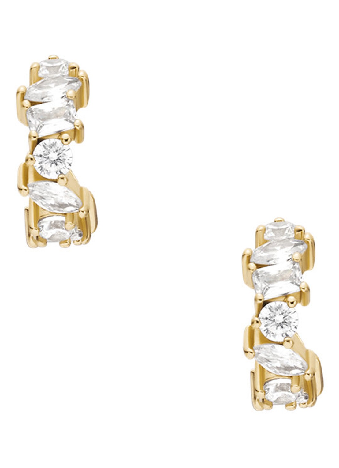 Fossil Ellis oorringen JA7297710 - voorkant 5 goud