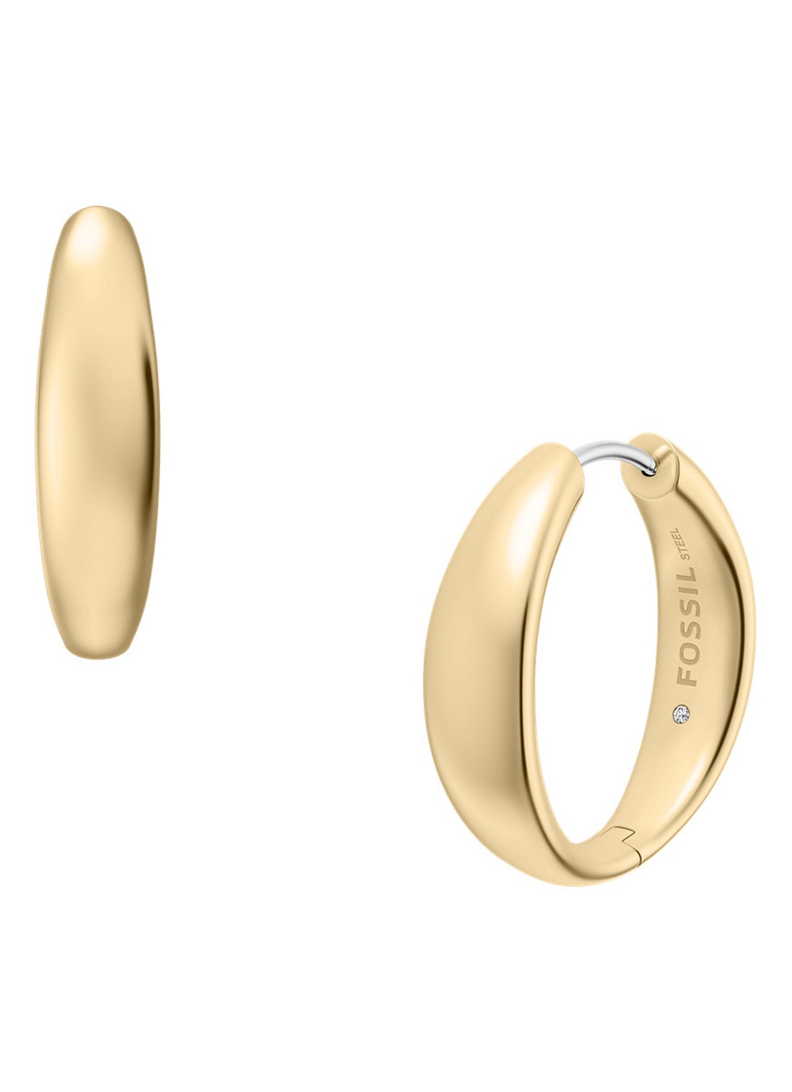 Fossil Ellis oorringen JF05002710 - detail 2 goud