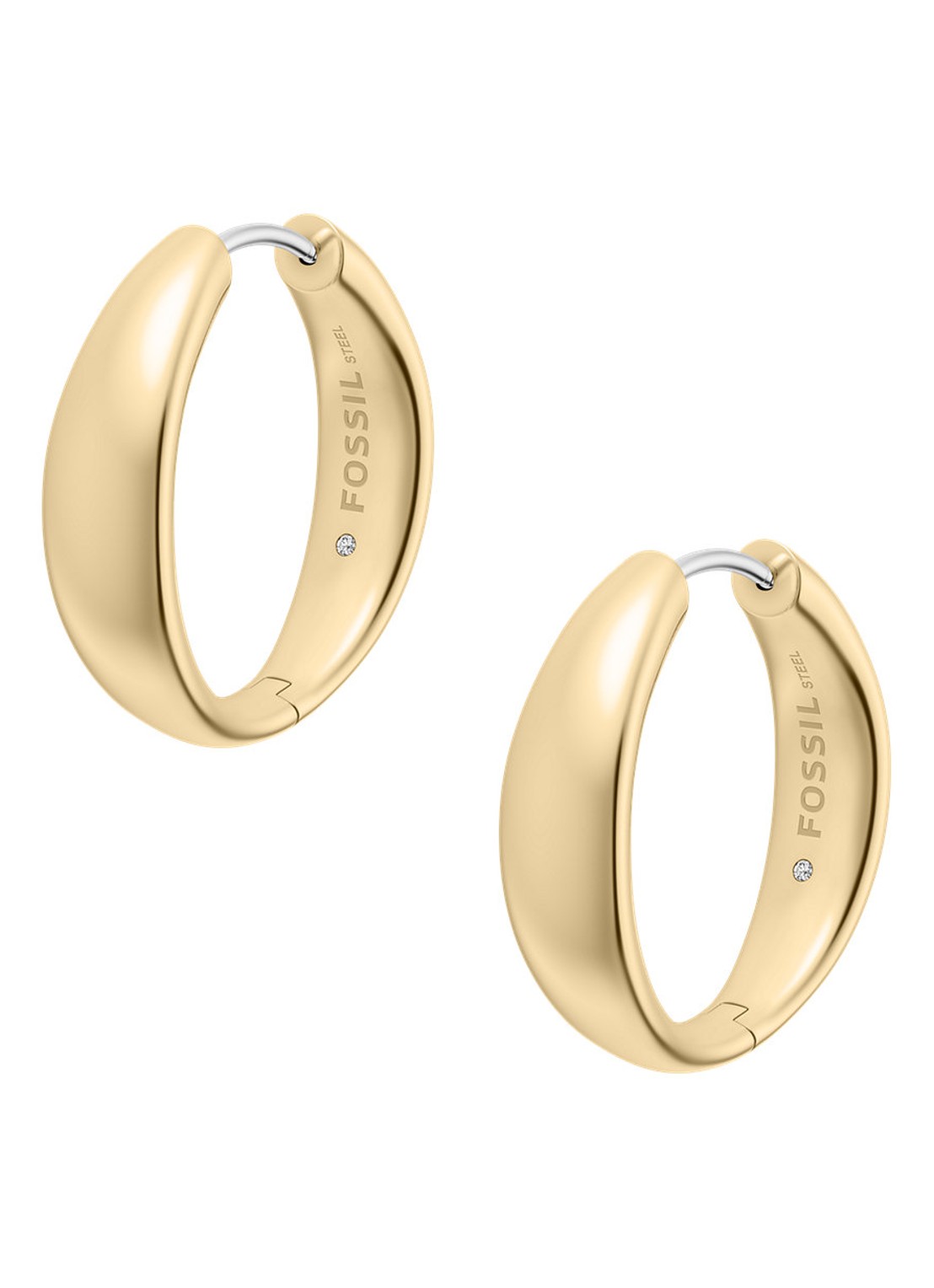 Fossil Ellis oorringen JF05002710 - detail 3 goud