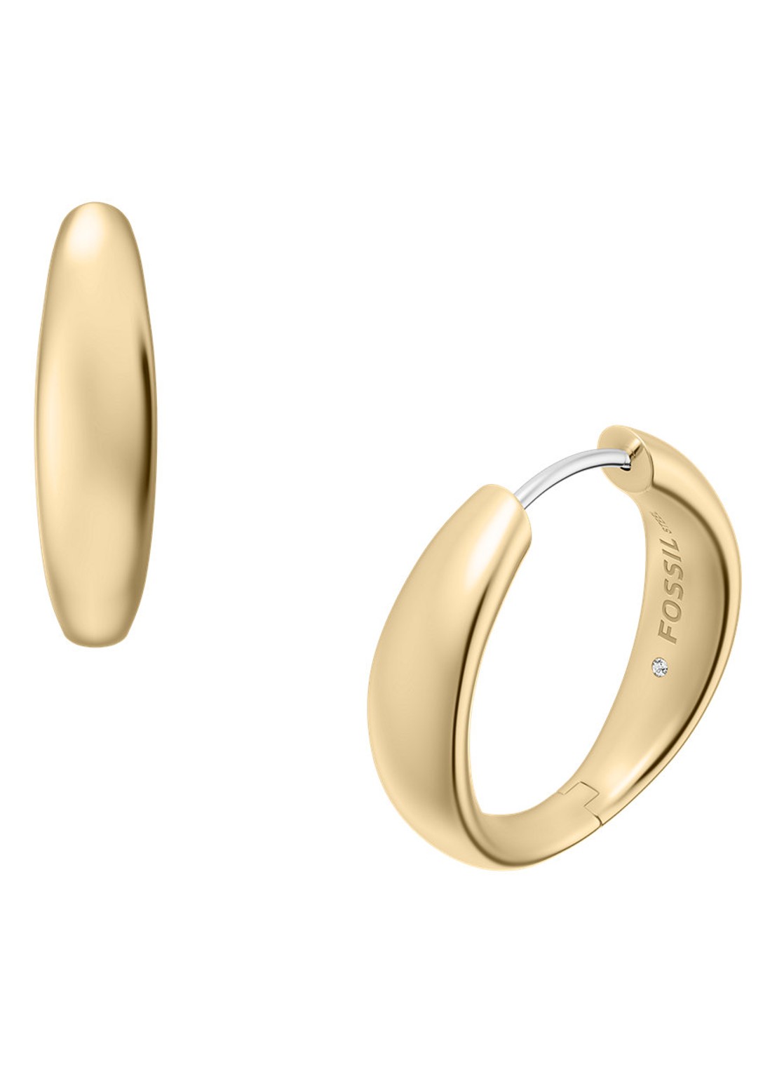 Fossil Ellis oorringen JF05002710 - detail 4 goud