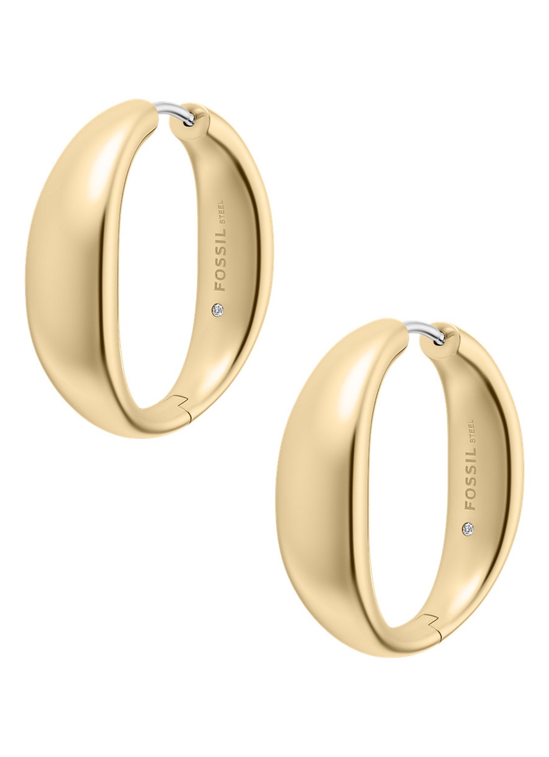Fossil Ellis oorringen JF05003710 - detail 3 goud