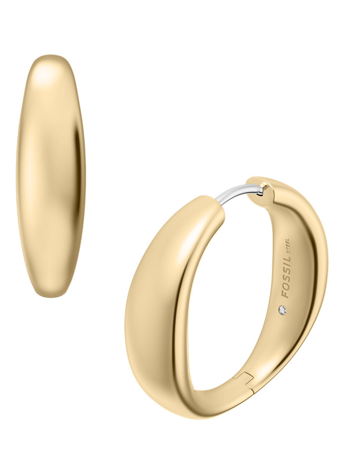 Fossil Ellis oorringen JF05003710 - detail 4 goud