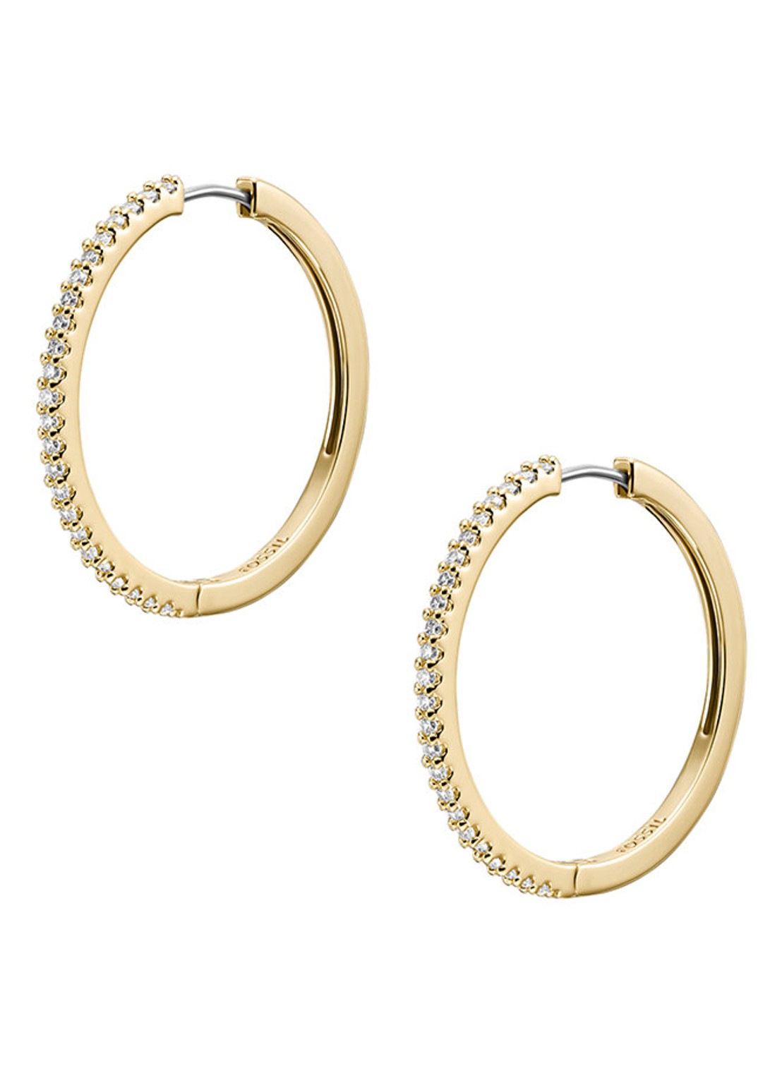 Fossil Ellis oorringen met zirkonia JA7261710 - detail 4 goud