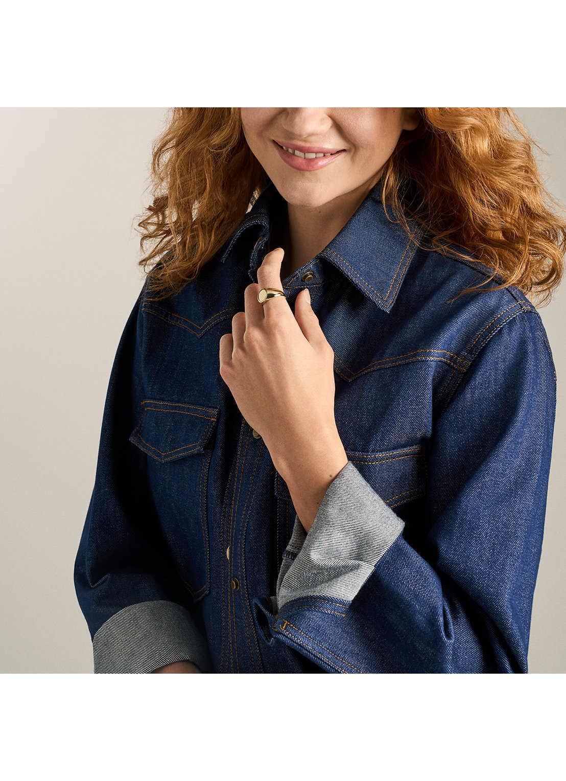 Fossil Ellis ring JF04981710 - detail 6 goud