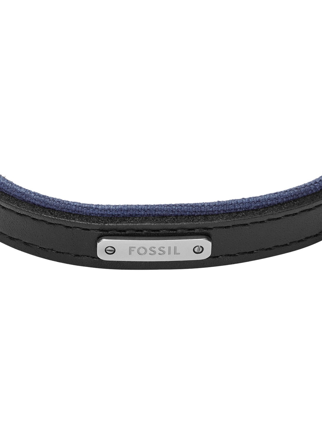 Fossil Everett armband JA7316998 - detail 2 zwart/blauw