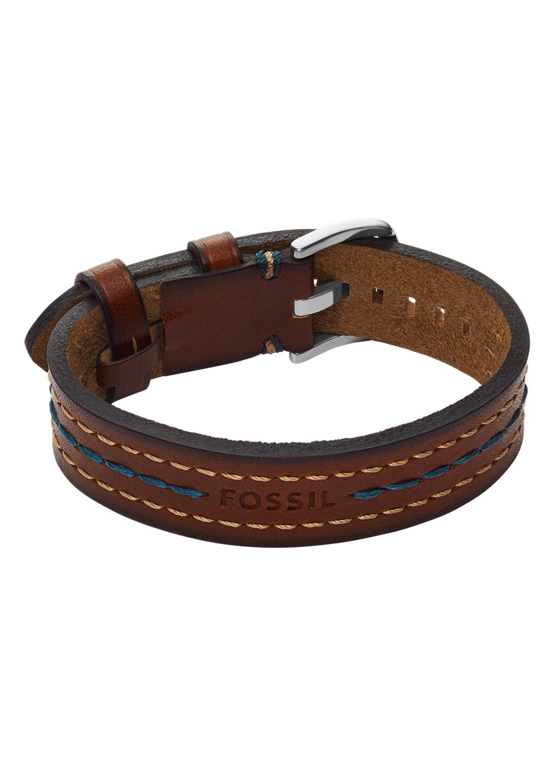 Fossil Everett armband JF04949040 - voorkant 5 bruin