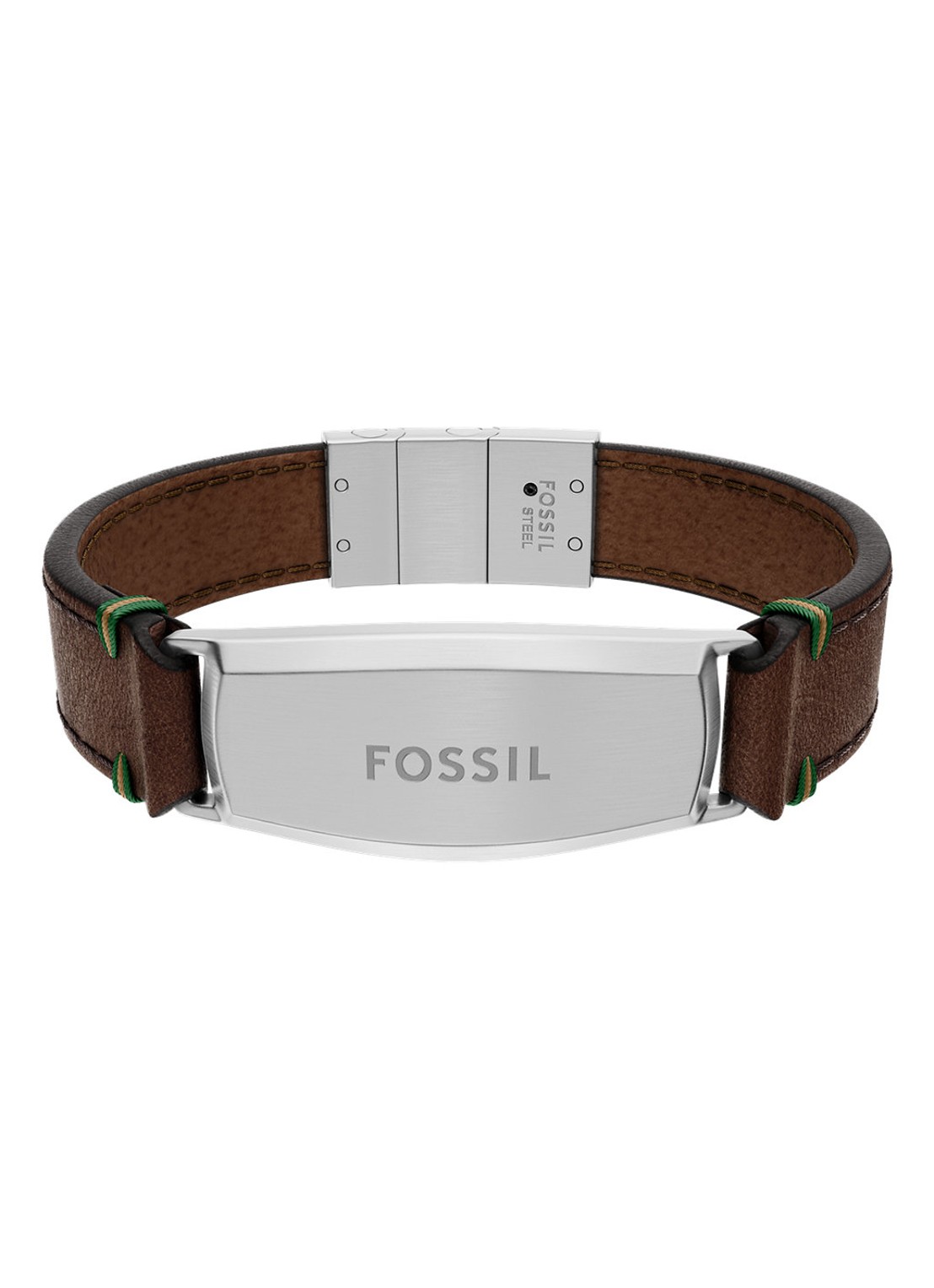 Fossil Everett armband JF04988040 - voorkant bruin