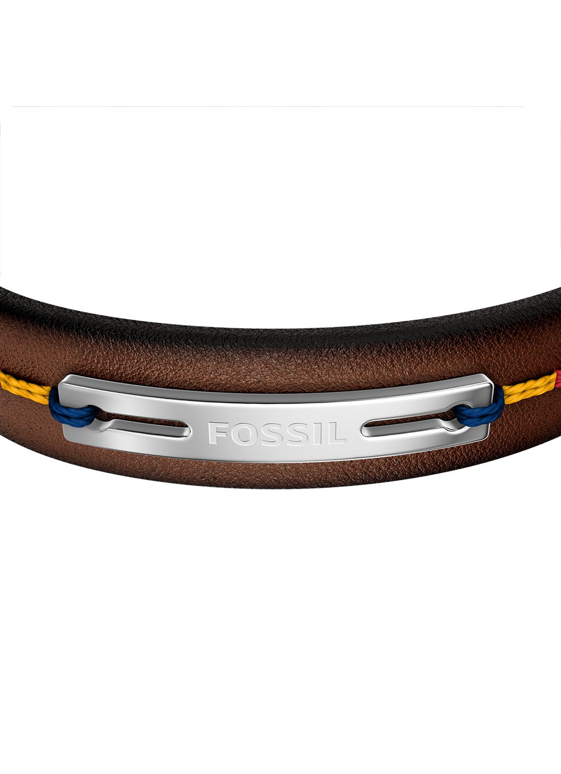 Fossil  Everett armband van leer JF05025040 - detail 2 bruin