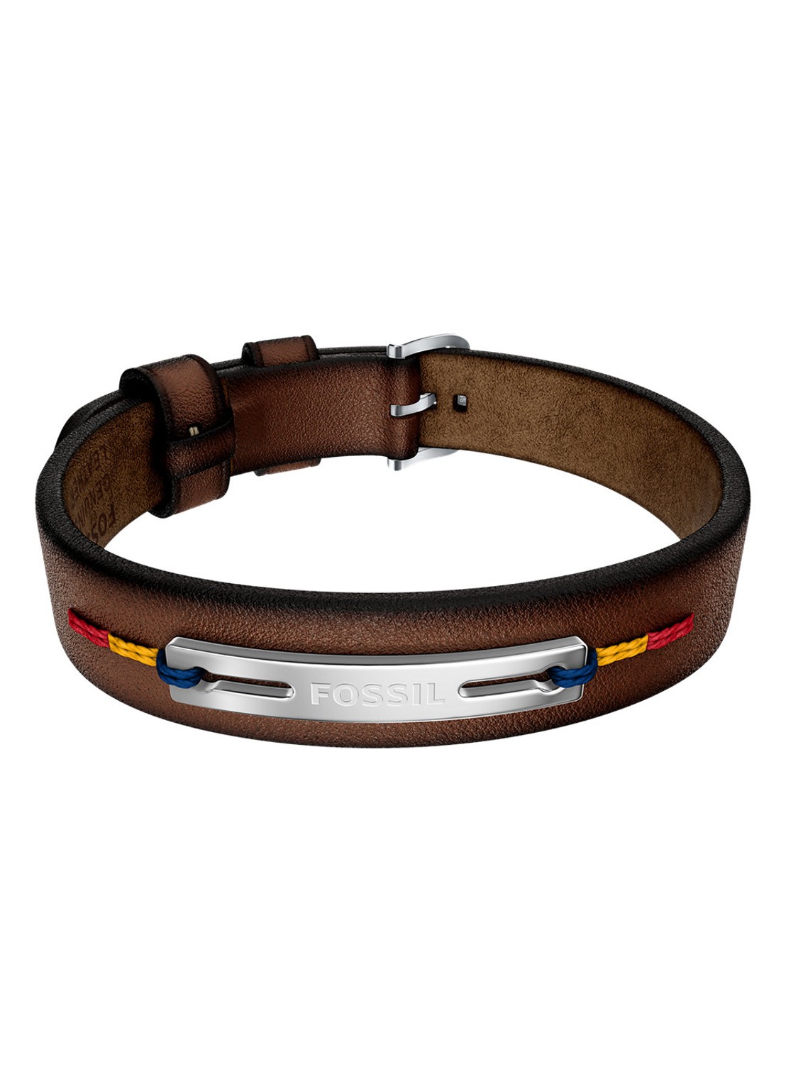 Fossil  Everett armband van leer JF05025040 - voorkant bruin