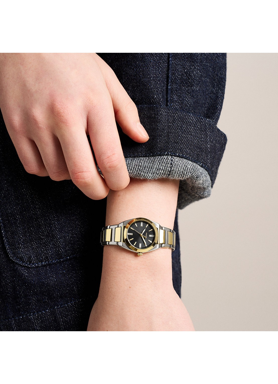 Fossil Everett horloge ES5495 - detail 5 zilver