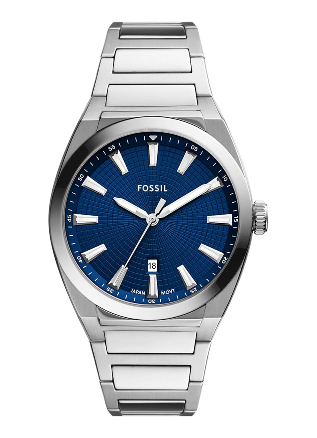 Fossil Everett horloge FS5822 - voorkant zilver