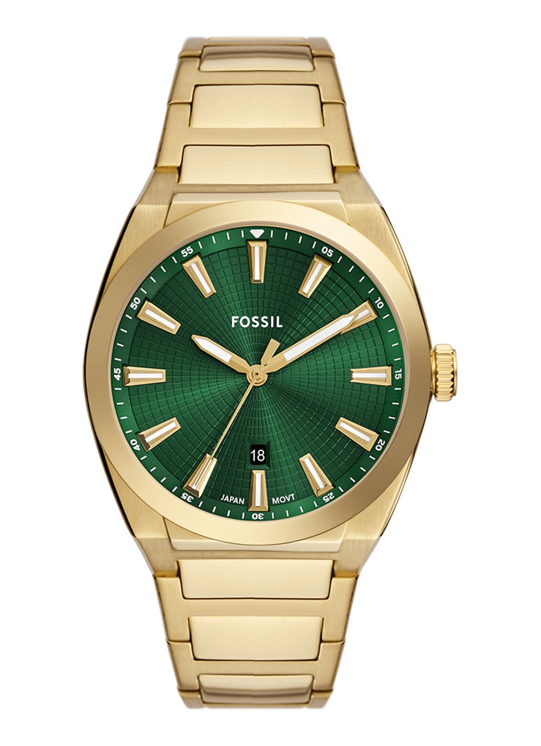 Fossil Everett horloge FS6090 - voorkant goud